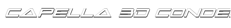 Capella 3D Condensed Italic