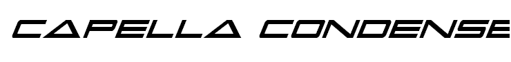 Capella Condensed Italic