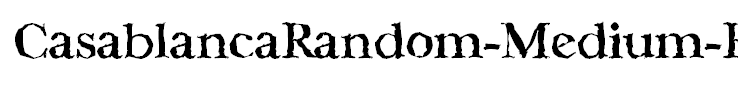 CasablancaRandom-Medium-Regular