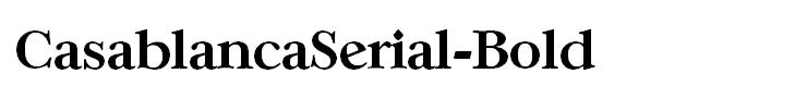 CasablancaSerial-Bold
