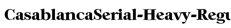 CasablancaSerial-Heavy-Regular