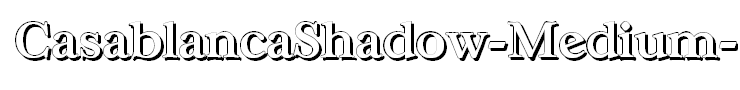 CasablancaShadow-Medium-Regular