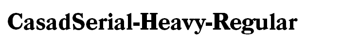 CasadSerial-Heavy-Regular