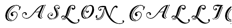Caslon Calligraphic Initials