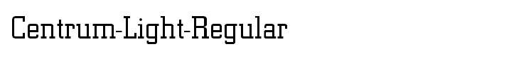 Centrum-Light-Regular