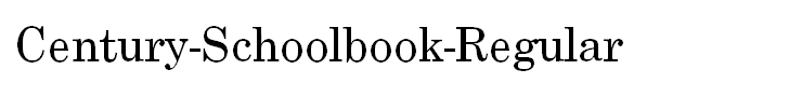 Century-Schoolbook-Regular