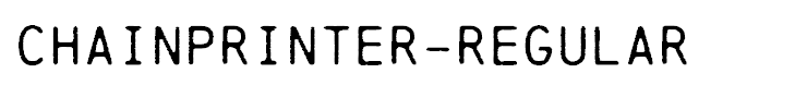 Chainprinter-Regular