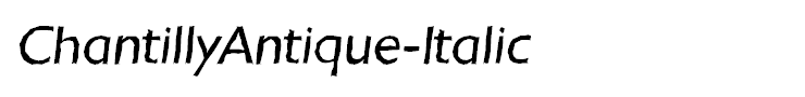 ChantillyAntique-Italic