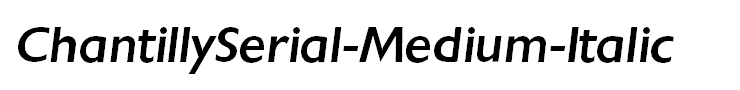 ChantillySerial-Medium-Italic