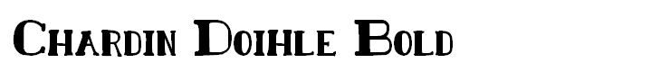 Chardin Doihle Bold