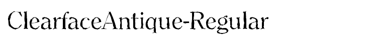 ClearfaceAntique-Regular