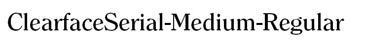 ClearfaceSerial-Medium-Regular