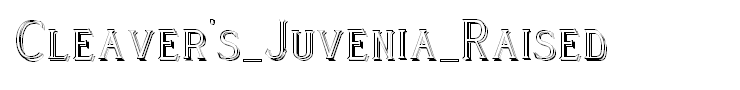 Cleaver's_Juvenia_Raised