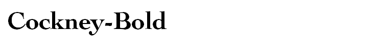 Cockney-Bold
