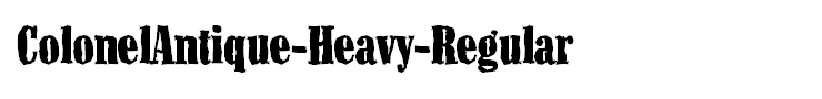 ColonelAntique-Heavy-Regular