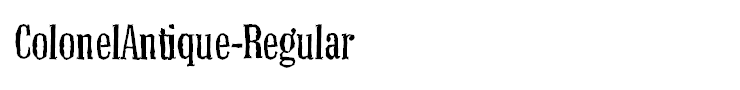 ColonelAntique-Regular