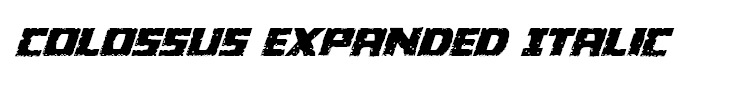 Colossus Expanded Italic