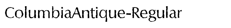 ColumbiaAntique-Regular