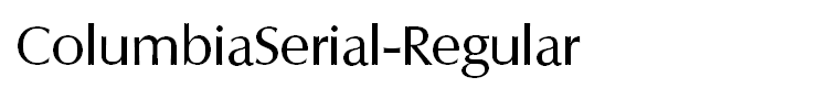 ColumbiaSerial-Regular