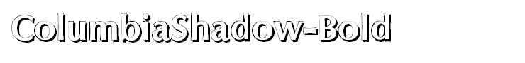 ColumbiaShadow-Bold