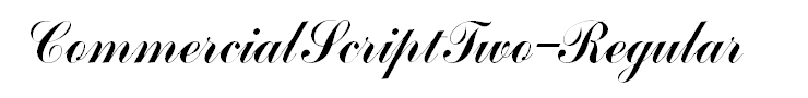 CommercialScriptTwo-Regular