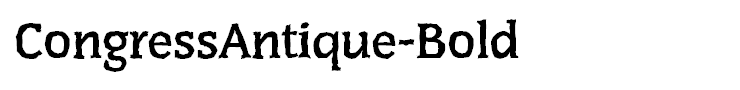 CongressAntique-Bold