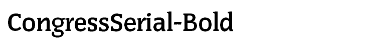 CongressSerial-Bold