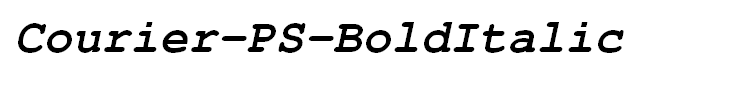 Courier-PS-BoldItalic