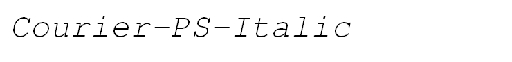 Courier-PS-Italic