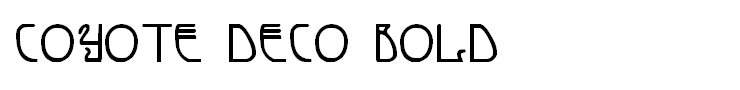 Coyote Deco Bold