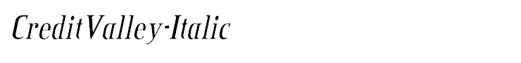 CreditValley-Italic