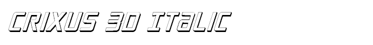 Crixus 3D Italic