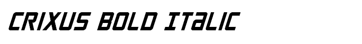 Crixus Bold Italic