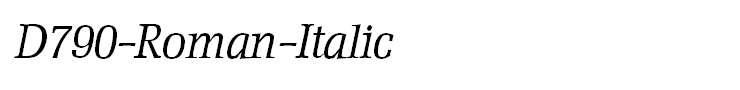D790-Roman-Italic