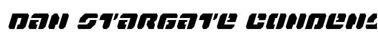 Dan Stargate Condensed Italic