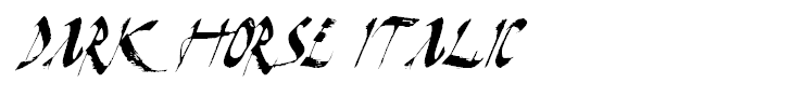 Dark Horse Italic