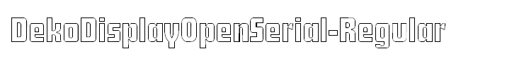 DekoDisplayOpenSerial-Regular
