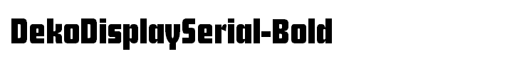 DekoDisplaySerial-Bold