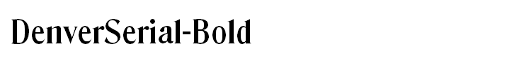 DenverSerial-Bold