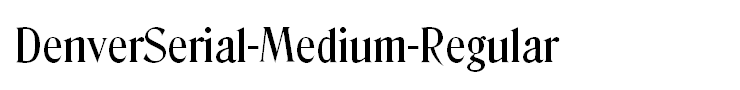 DenverSerial-Medium-Regular
