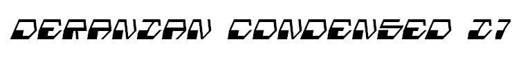 Deranian Condensed Italic