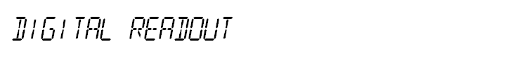 Digital Readout