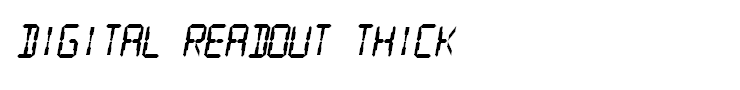 Digital Readout Thick