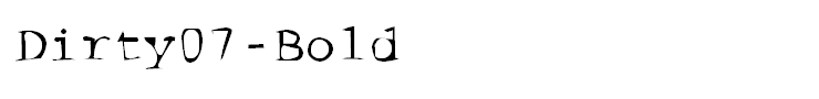 Dirty07-Bold