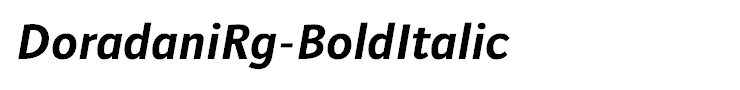 DoradaniRg-BoldItalic