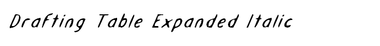 Drafting Table Expanded Italic
