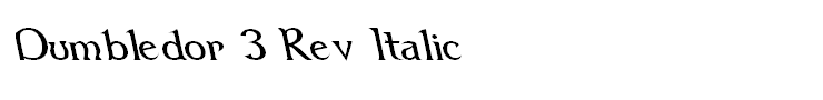 Dumbledor 3 Rev Italic