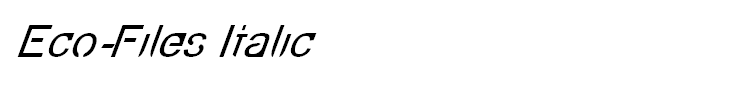 Eco-Files Italic