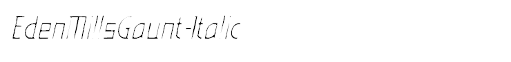 EdenMillsGaunt-Italic