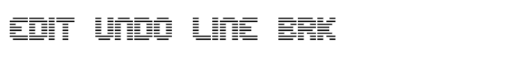 Edit Undo Line BRK